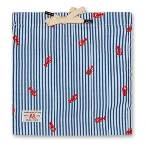 AO76 - Toni Lobster Gestreifte Badeshorts | Blau