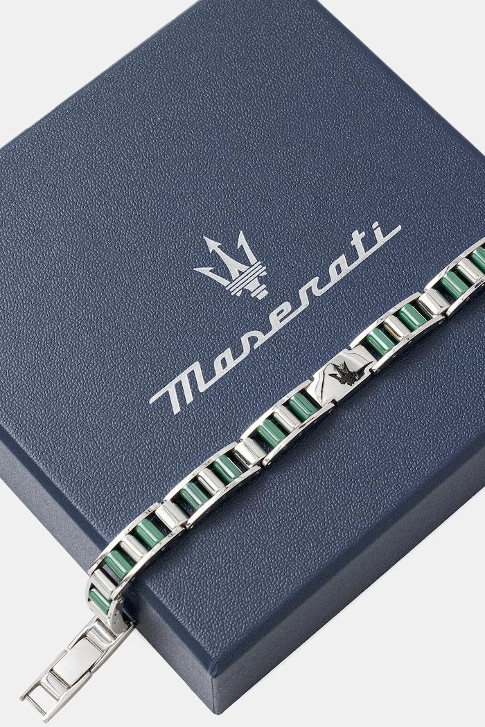 MASERATI erkek bilekliği paslanmaz çelik CERAMIC