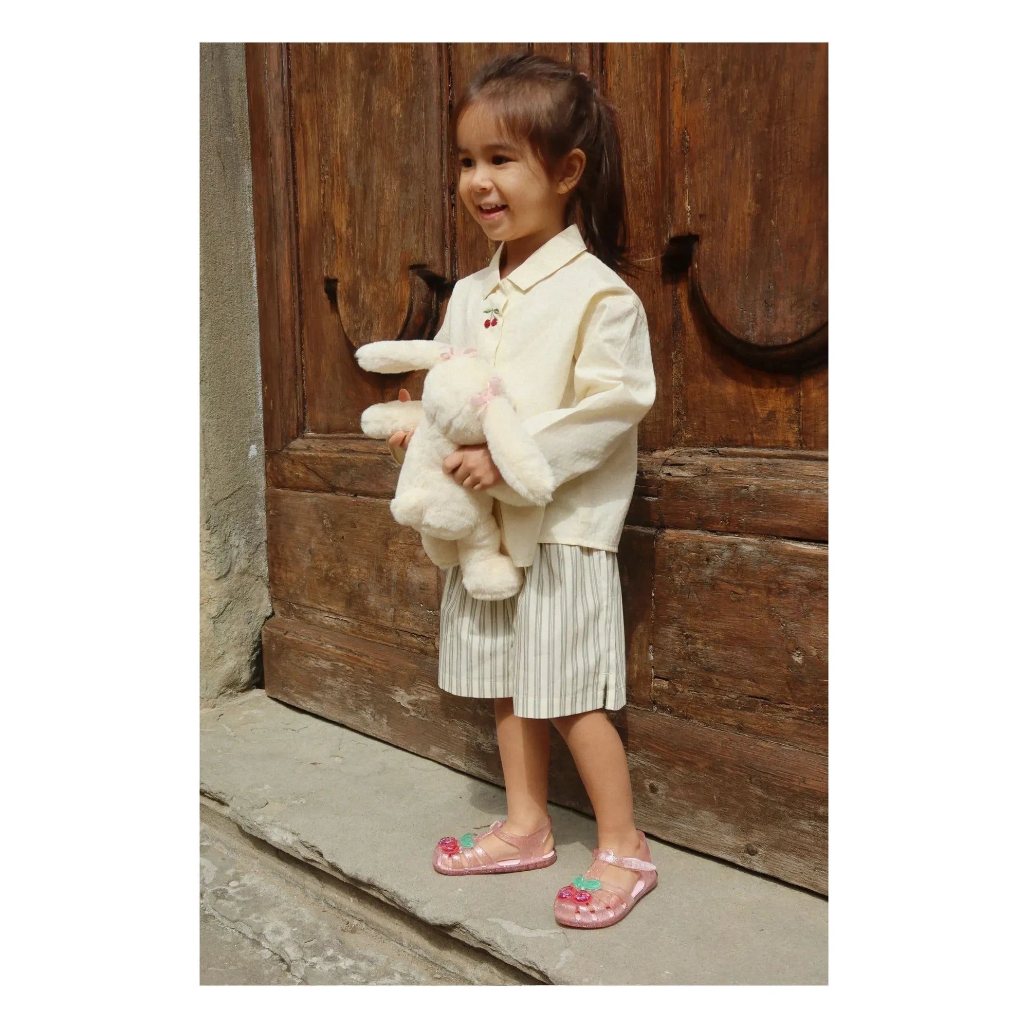 Konges Sløjd - Set of 3 Original Striped Organic Cotton Shorts | Pink