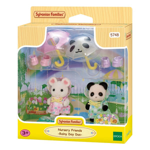 Sylvanian Families - Baby-Zwillinge mit Regenmänteln