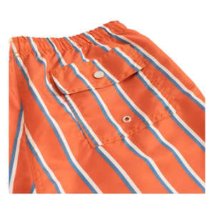 Bather – Gestreifte Badeshorts | Orange