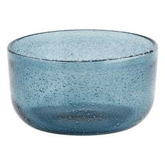 Madam Stoltz - Bunte Glasschale | Blau
