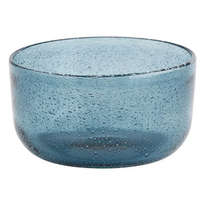 Madam Stoltz - Bunte Glasschale | Blau