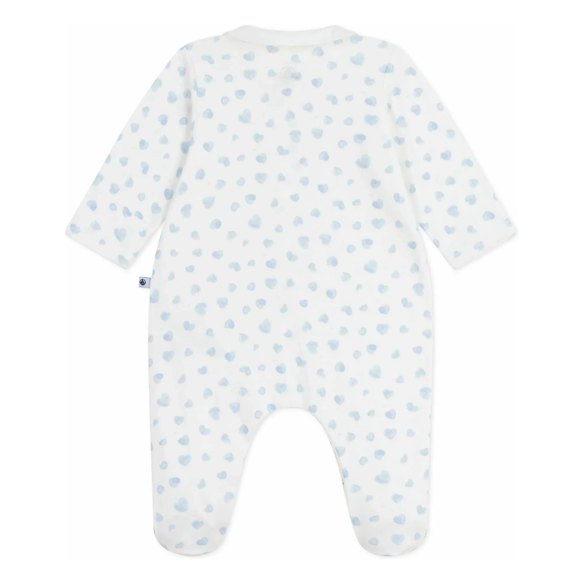 Petit Bateau - Organic Cotton Heart-Print Hooded Sleepwear | White