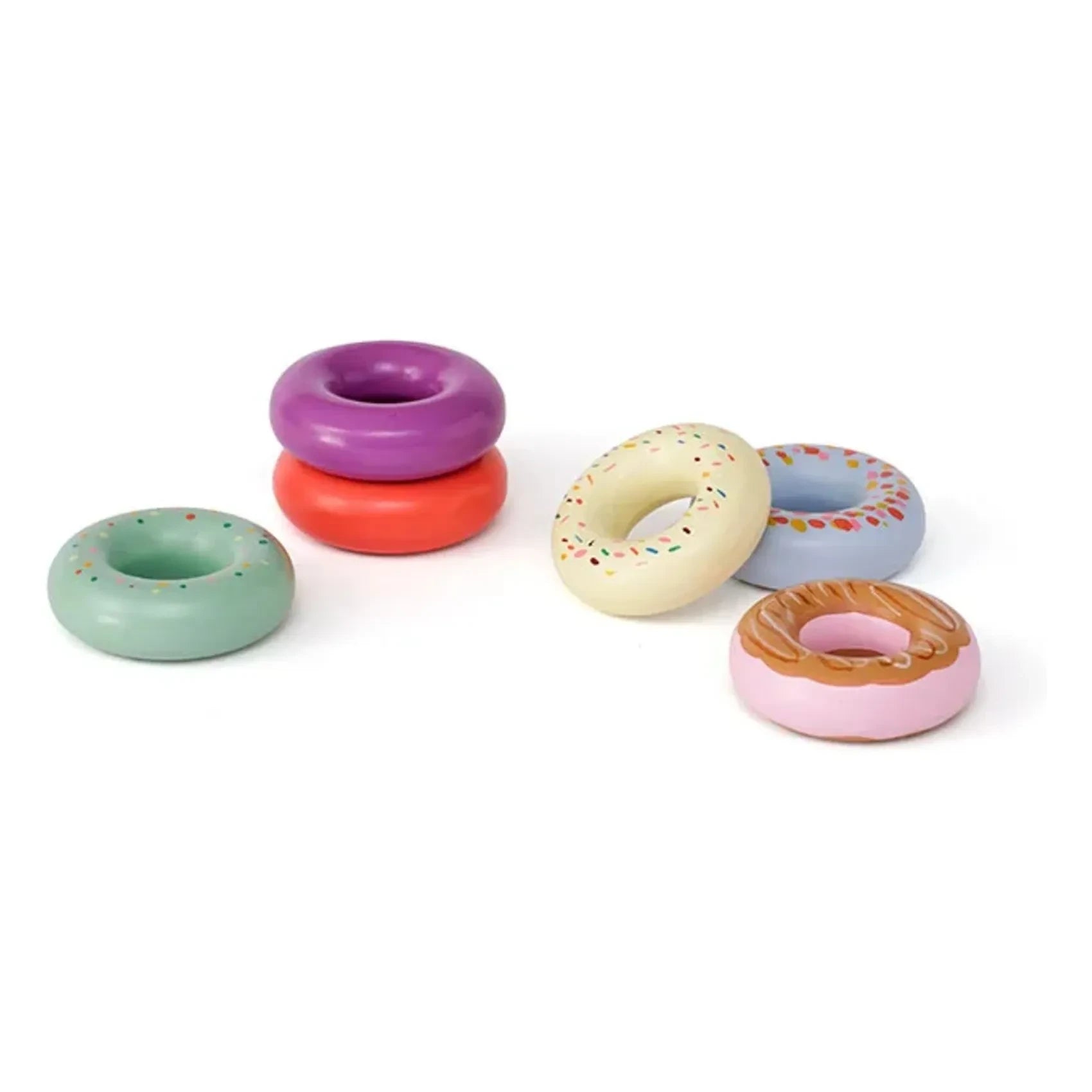 Kid's Concept - Ahşap Donutlar - 6'lı Kutu