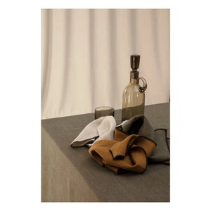 Communauté de biens - Washed Linen Napkin - 4-piece Set | Khaki