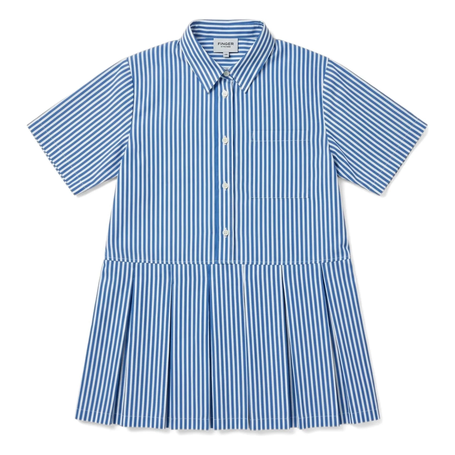 Finger in the nose - Dakota Gestreiftes Kleid | Blau