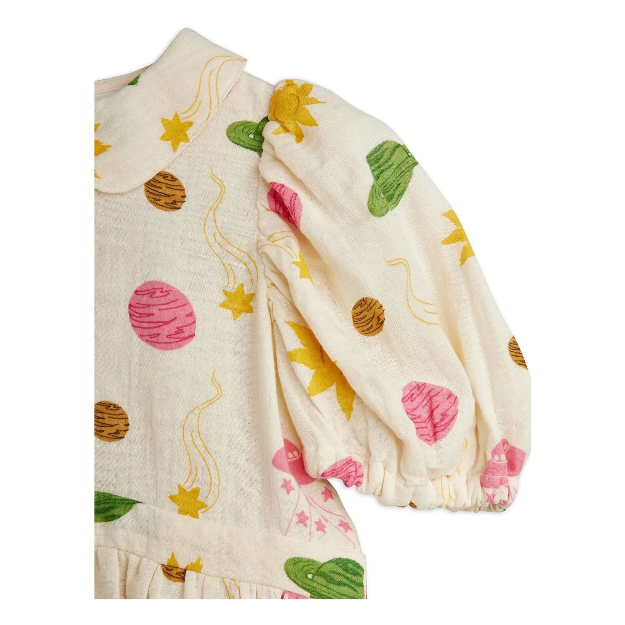 Mini Rodini - Kleid aus Bio-Musselin | Ecru