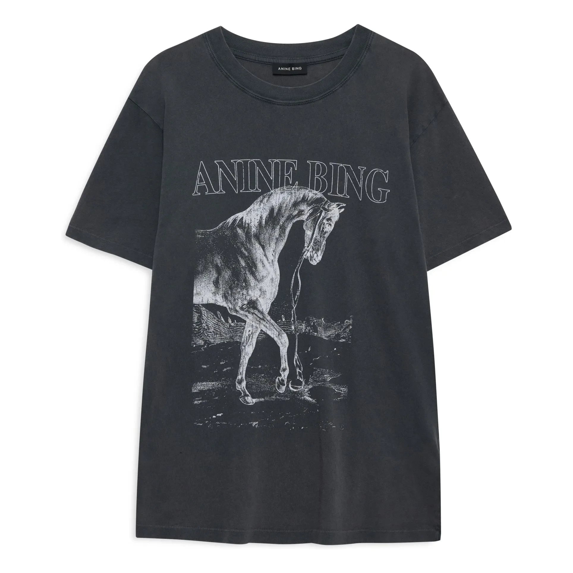 Anine Bing - T-Shirt Lili Horse | Schwarz
