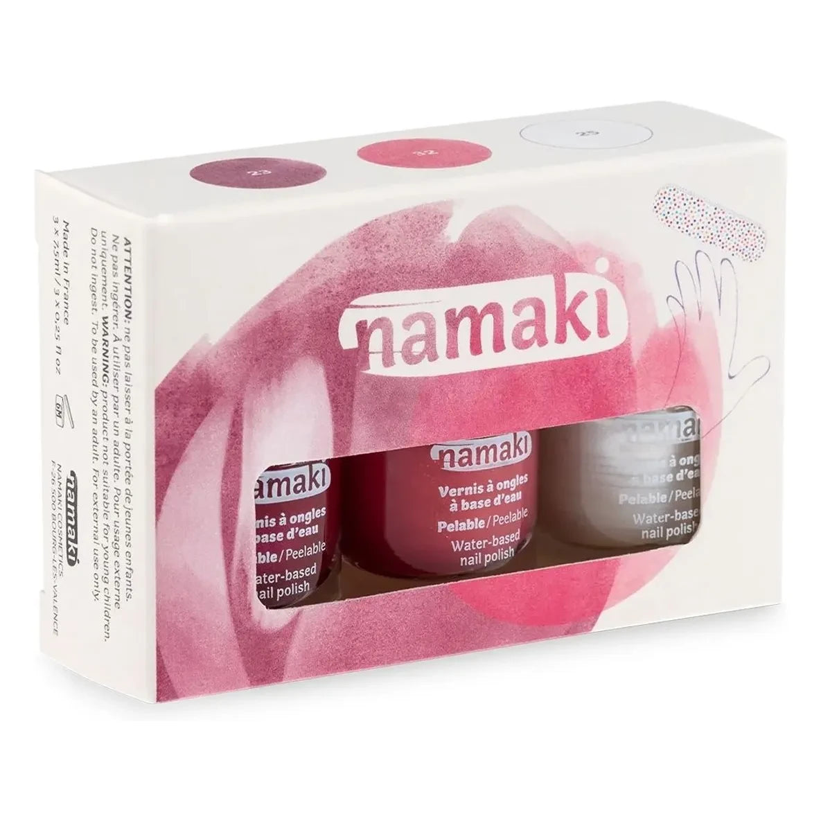 Namaki - Meyveli Şerbet Oje Seti - 3'lü Set | Pembe