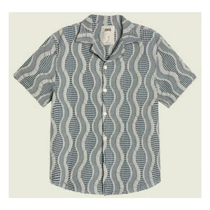 OAS - Como Cuba Waffle Shirt | Blue