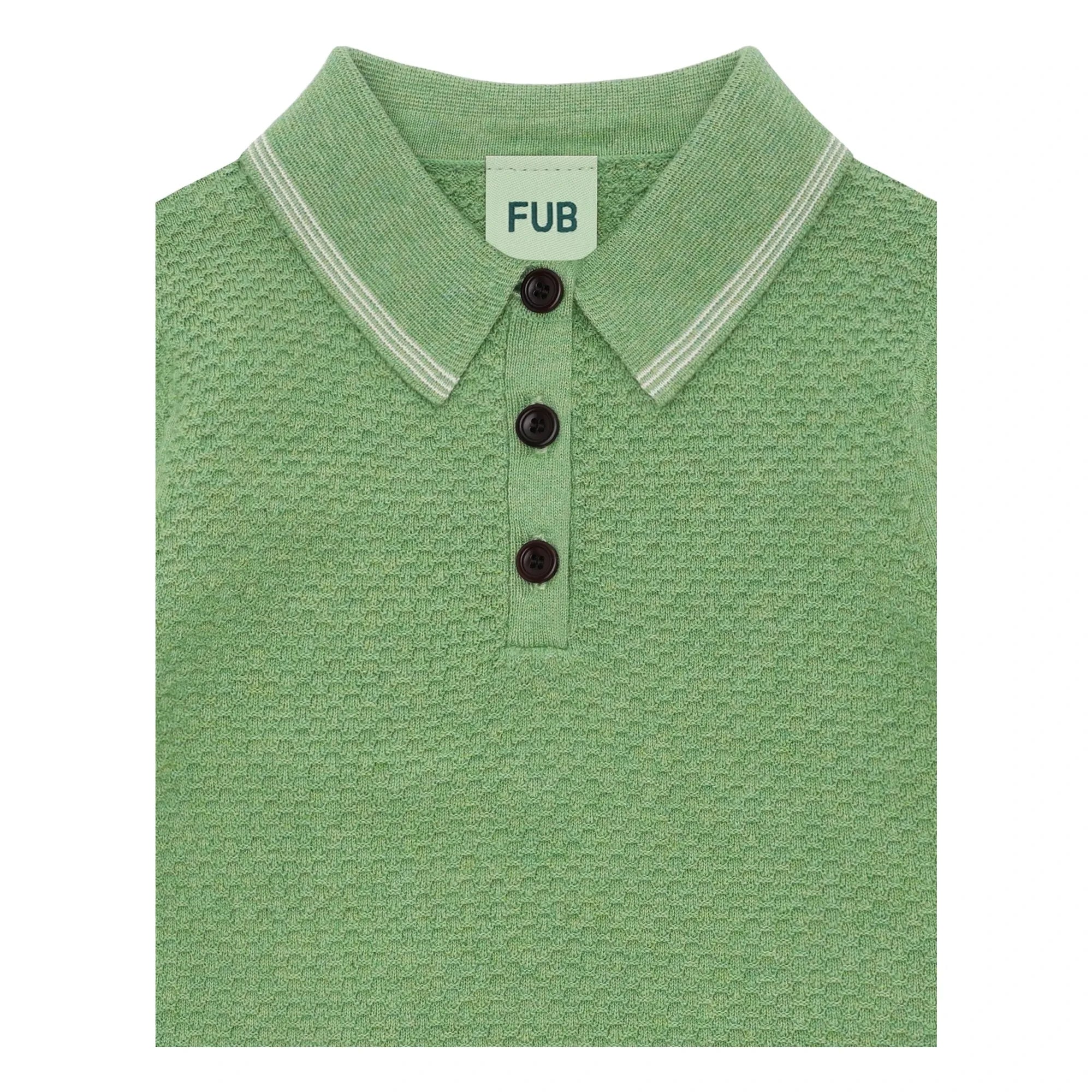 FUB – Piqué-Poloshirt aus Feinripp Bio-Baumwolle | Grün