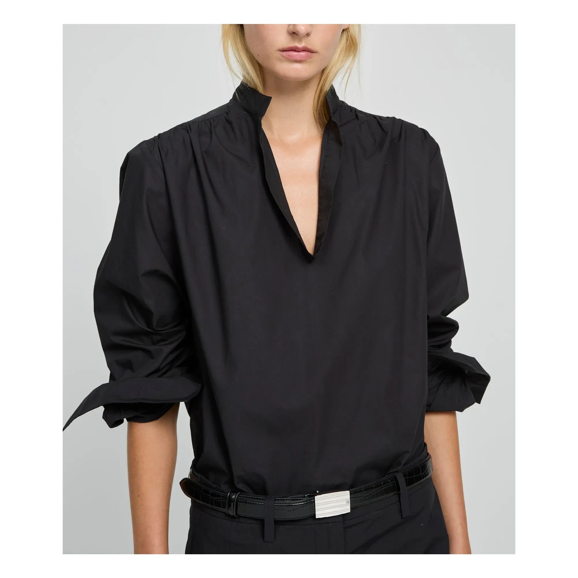 Laurence Bras - Juulivo Baumwollbluse | Schwarz