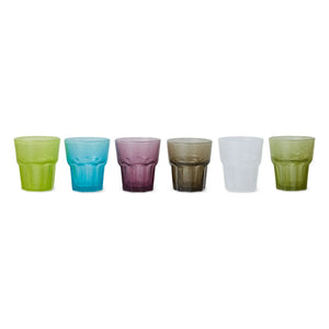 HKliving - Mineral Glasses - Set of 6 | Multicolor