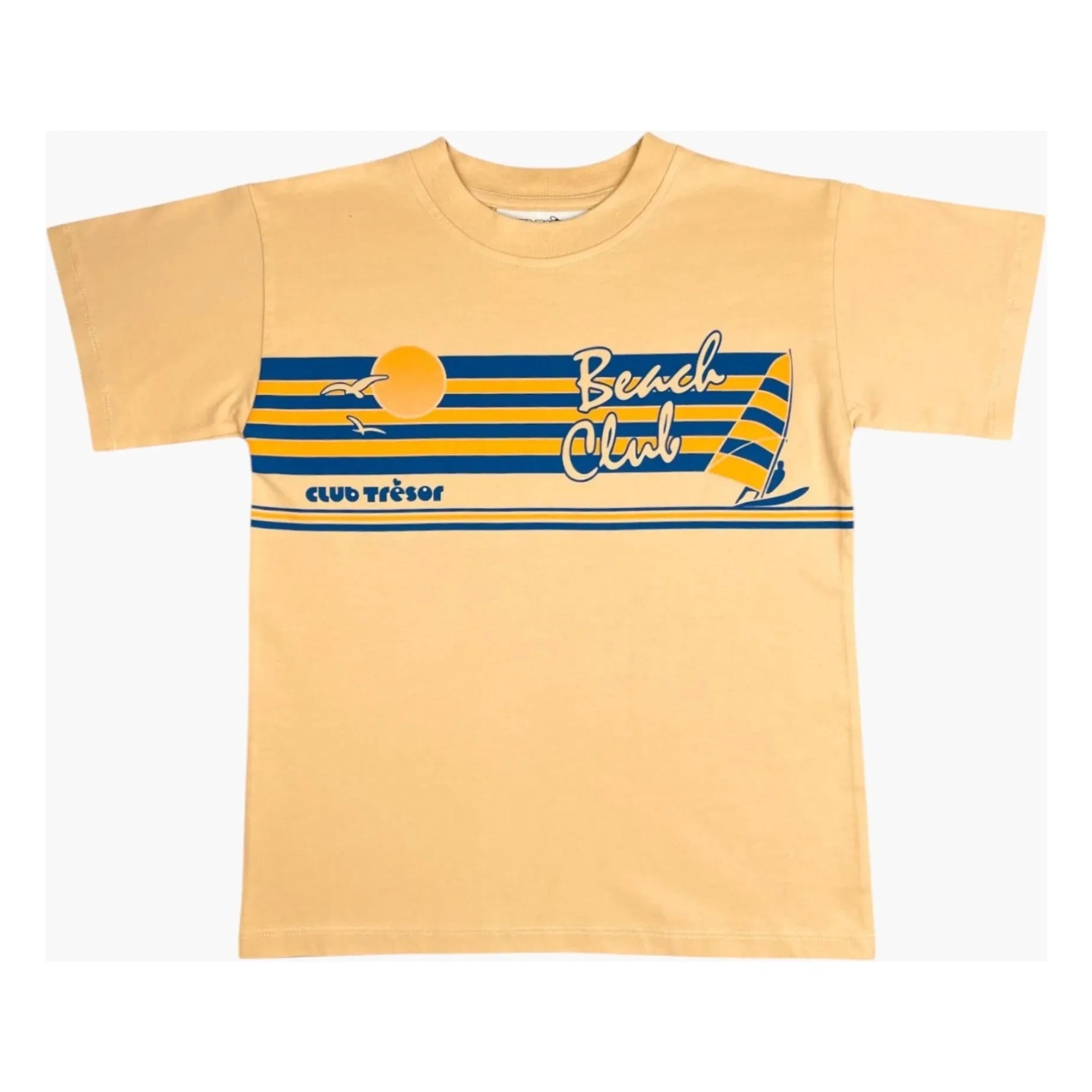 Club Trésor - Beach Club T-shirt | Bej