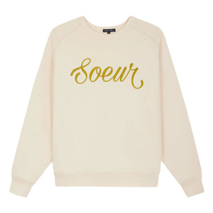 Soeur - Thibault Organik Pamuk Sweatshirt | Ekru