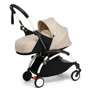 Stokke® - YOYO³ Bonpoint 0+ yenidoğan bebek arabası Beyaz çerçeve | Bej