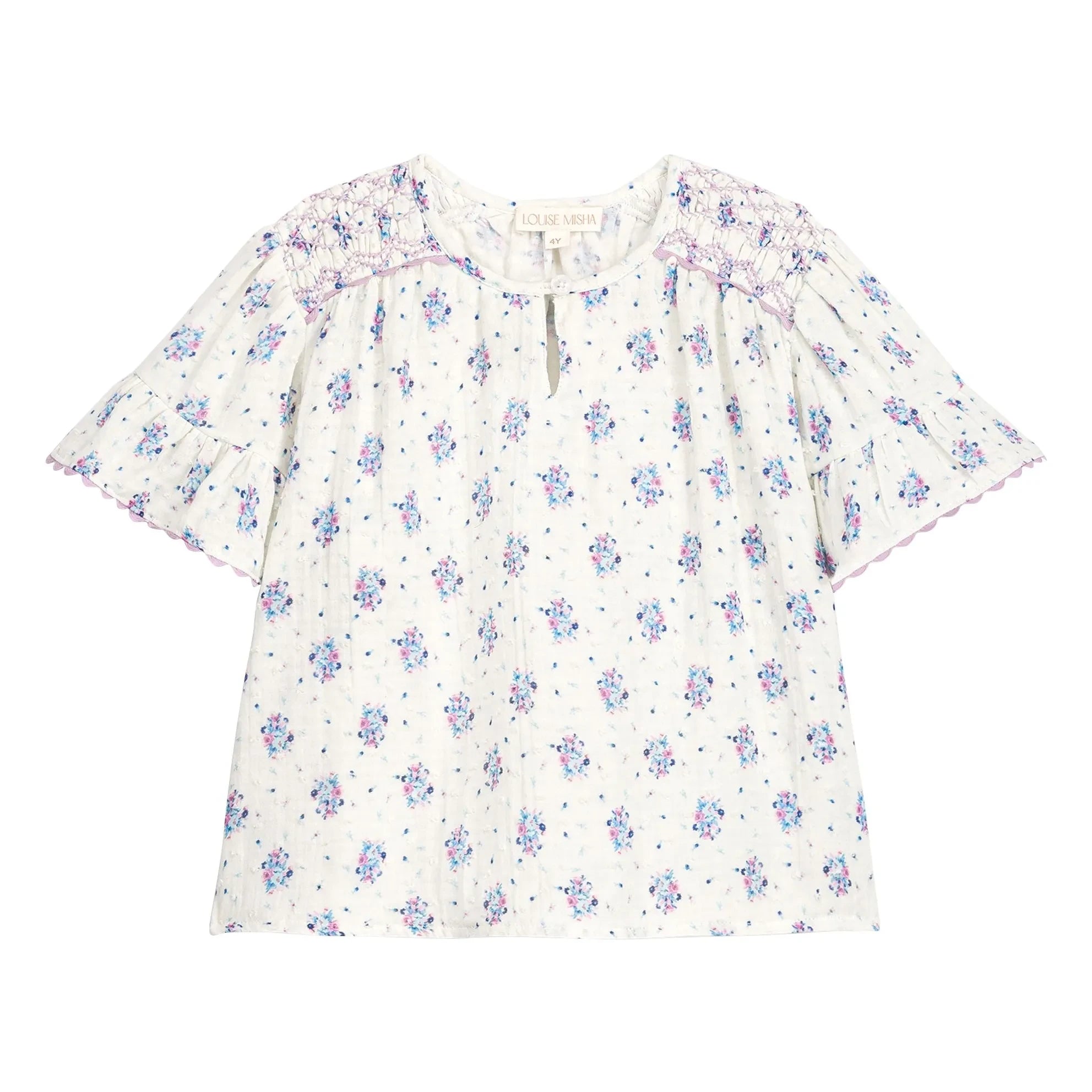 Louise Misha - Blouse Feliza Fleurie | Krem