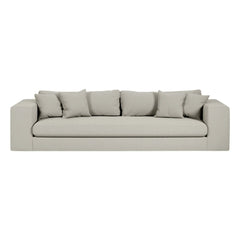 Panac Edition - Bellechasse 3 kişilik kanepe, pamuk ve ketenden - 245 cm | Perle
