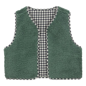 Arsène et Les Pipelettes - Giulia Sherpa Double-Sided Jacket | Green