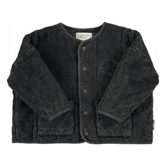 Piupiuchick - Organic Cotton Ribbed Quilted Jacket | Black