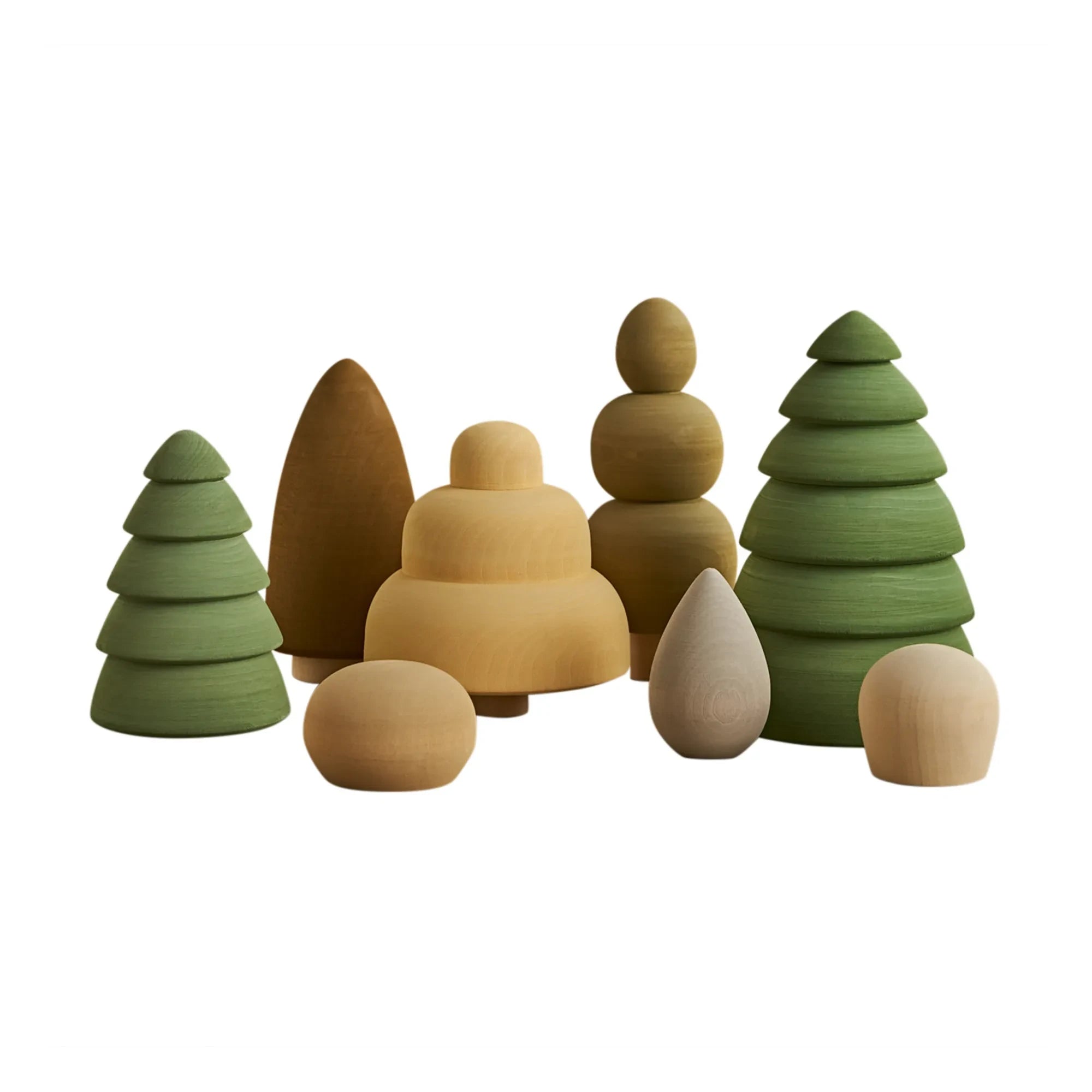 Raduga Gnezdo - Wooden Forest - 8 Piece Set