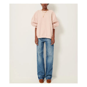 Sessùn - Chebbi Oversize Organik ve Geri Dönüştürülmüş Pamuk Sweatshirt | Marled pembe