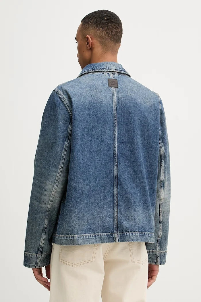 AllSaints erkek pamuklu denim ceket EXILE