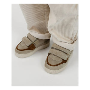 Donsje - Pinou Bär Wildleder-Sneakers mit Klettverschluss | Beige