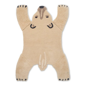 Ferm Living Kids – Geprägter Eisbär-Teppich | Cremeweiß