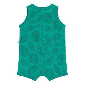Petit Bateau - Organic Cotton Palm Towel Jumpsuit | Green