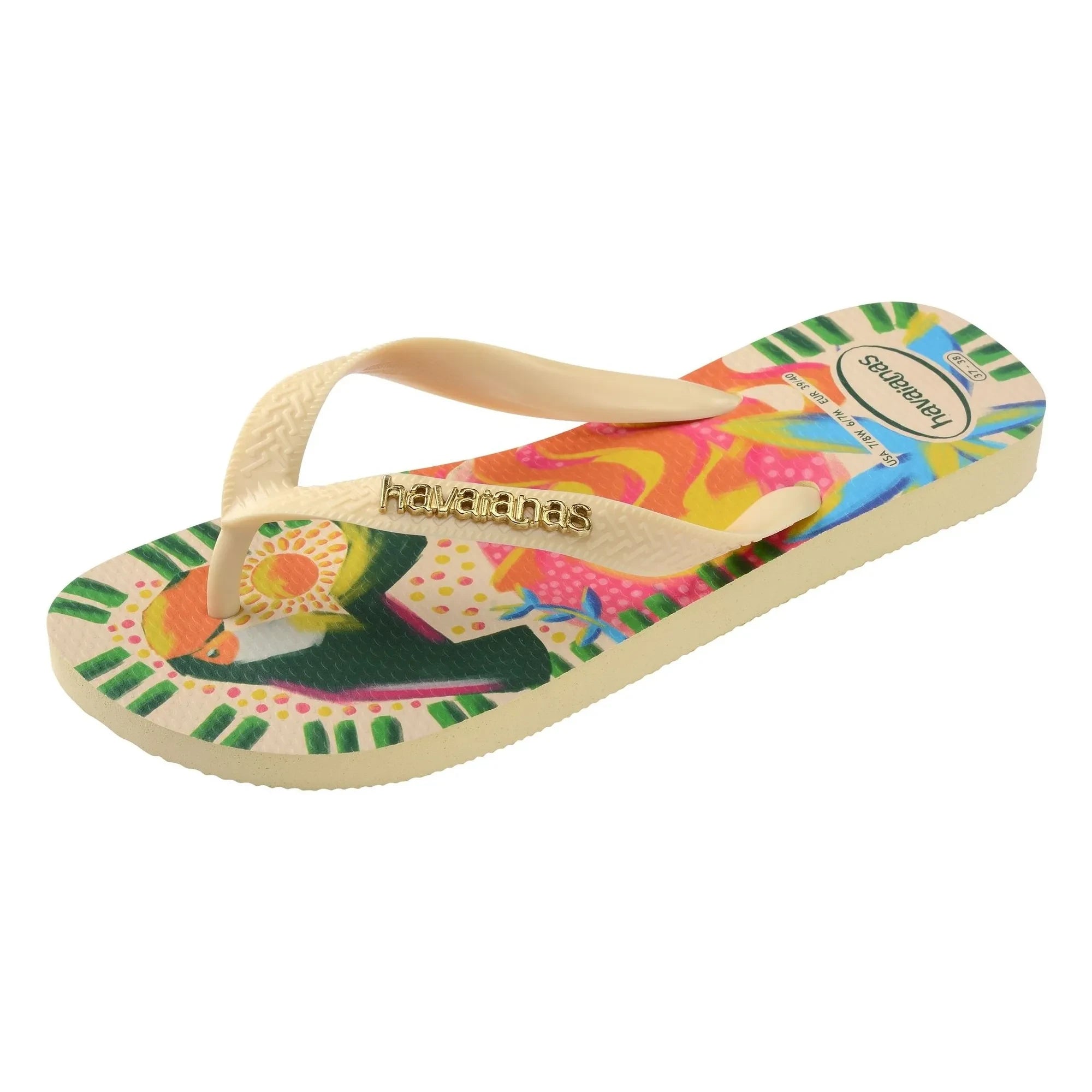 Havaianas - Top Ginga Bossa parmak arası terlik | Krem