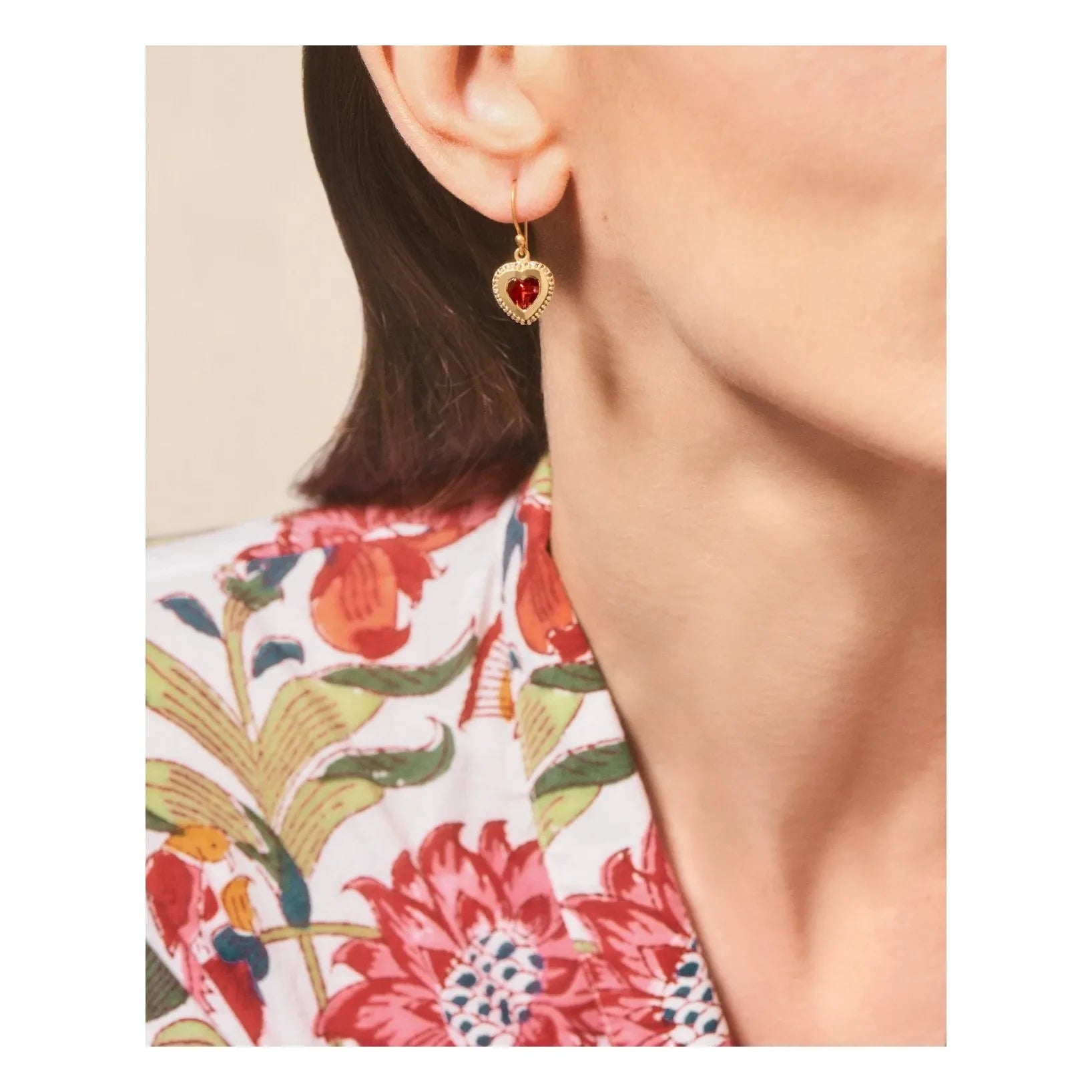 Tityaravy - Gini Garnet Earrings | Garnet