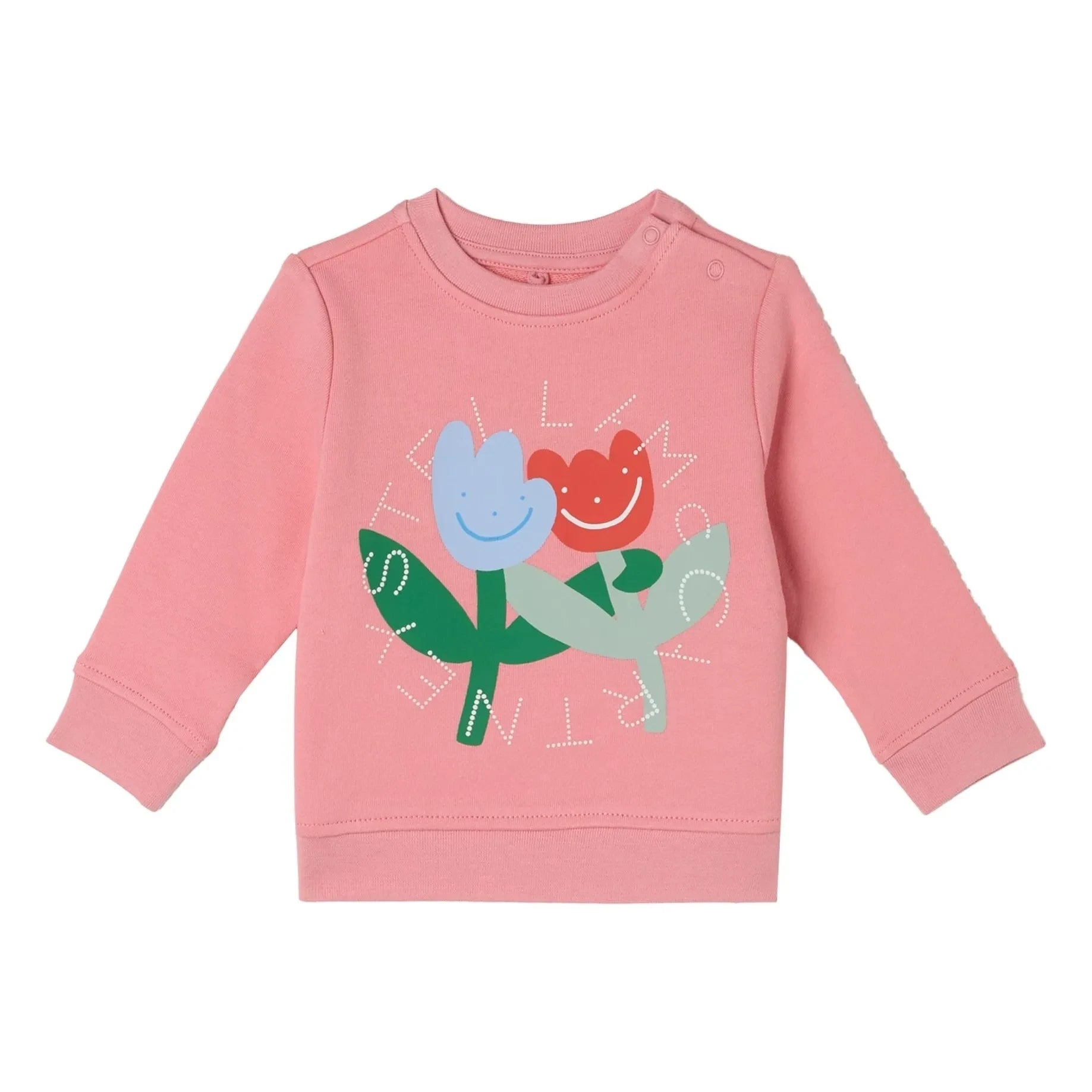 Stella McCartney Kids - Sweat Stella Fleurs | Pembe