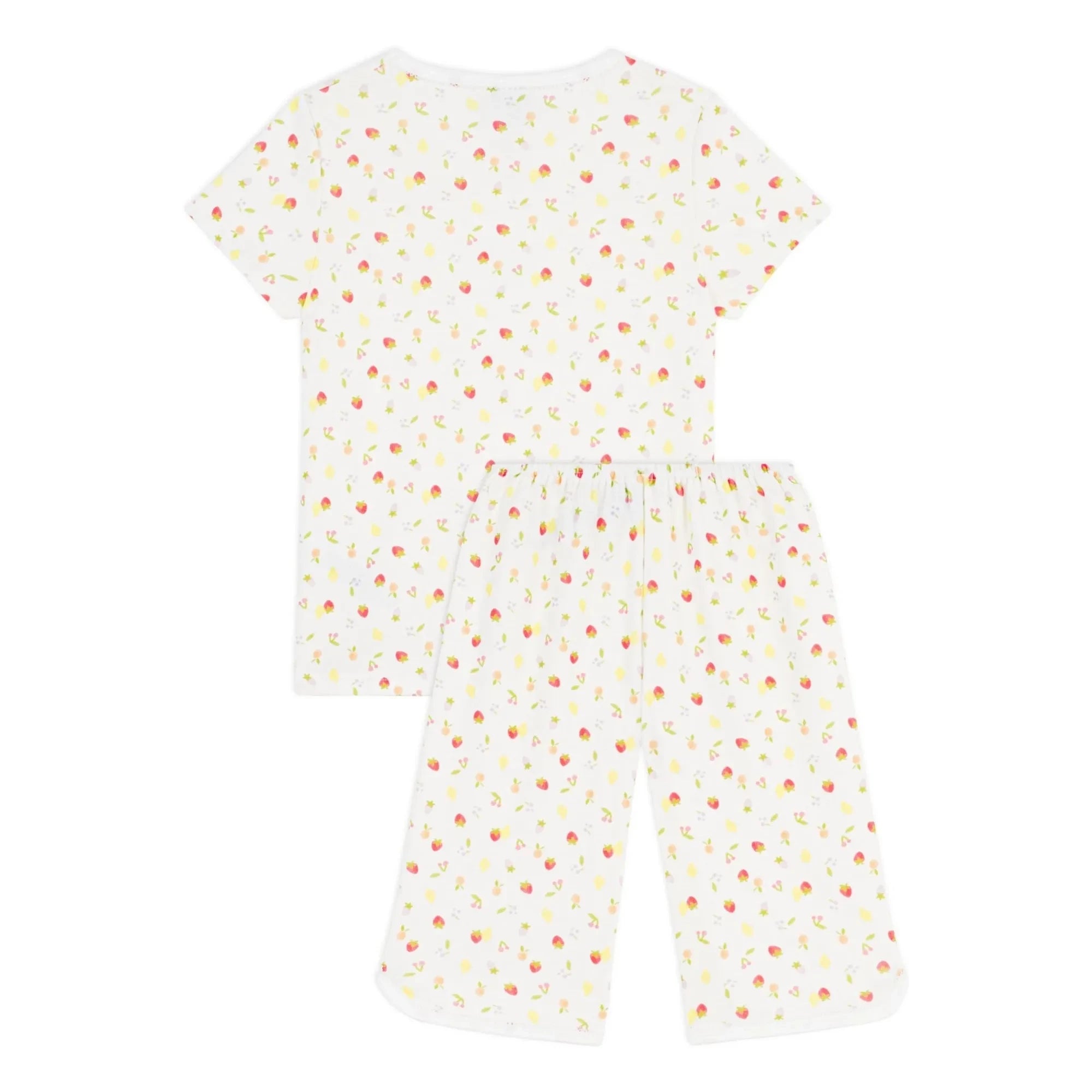 Petit Bateau - Capri Meyveli Pijamalar | Ekru
