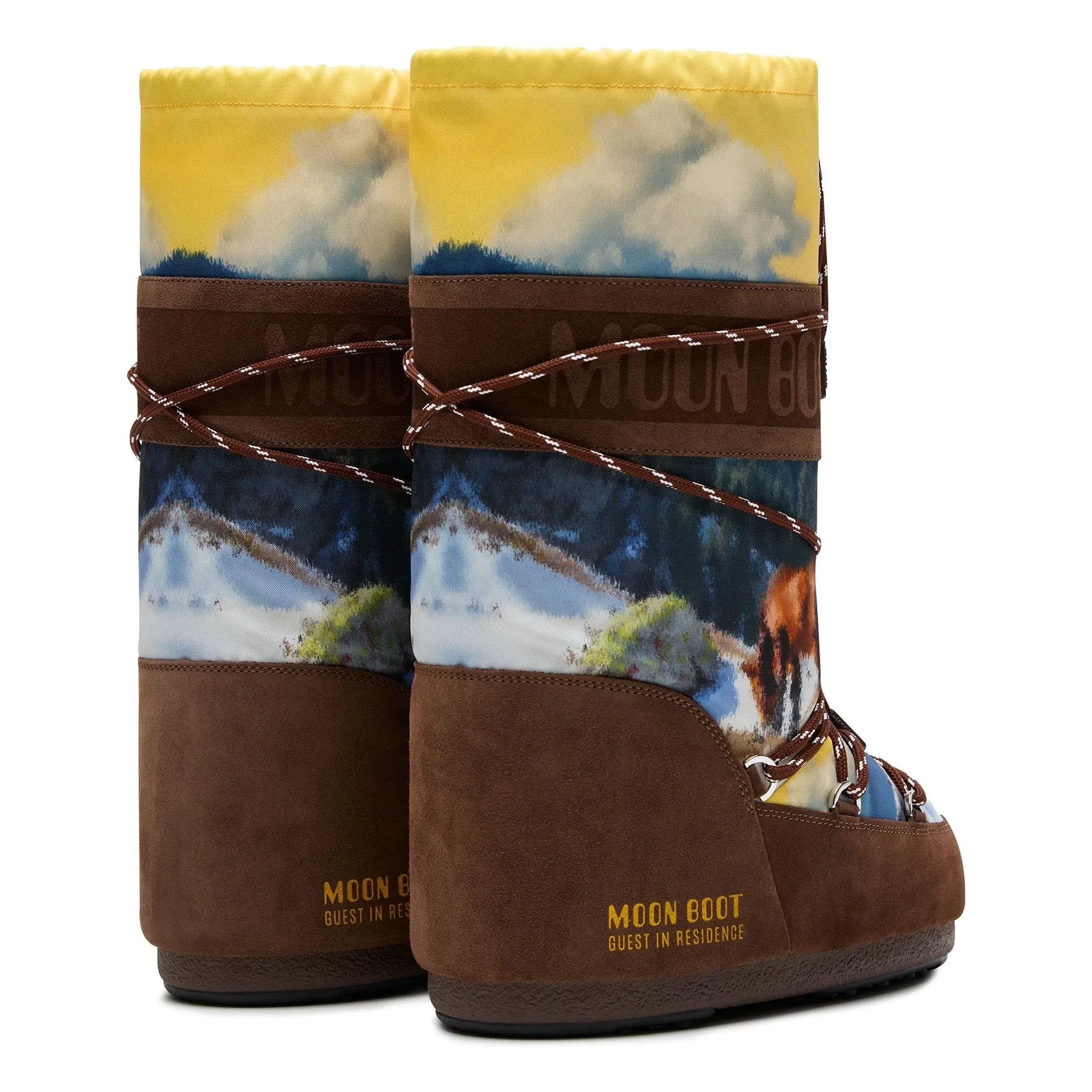 Moon Boot - MB x Guest in Residence Icon Postcard Çizmeler | Chocolate