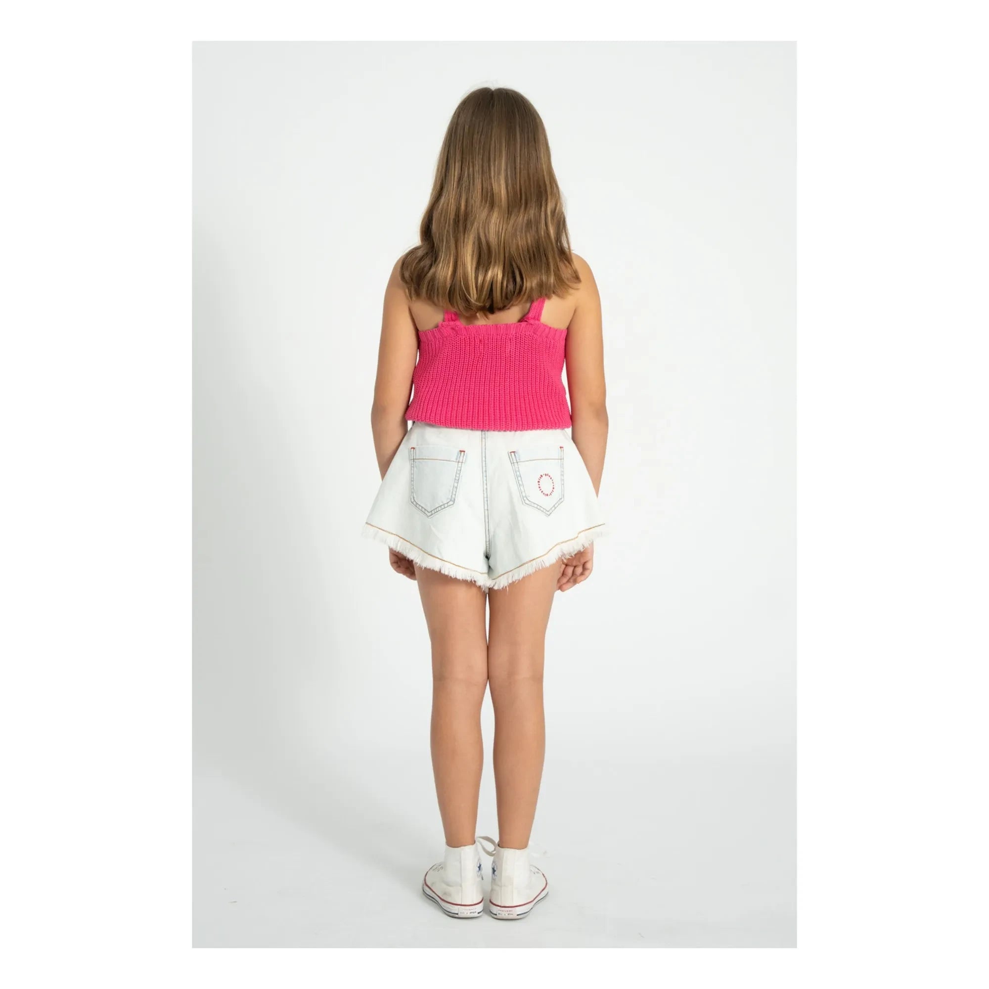 Piupiuchick - Distressed Denim-Shorts | Washed Blue