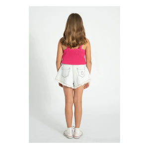 Piupiuchick - Distressed Denim-Shorts | Washed Blue