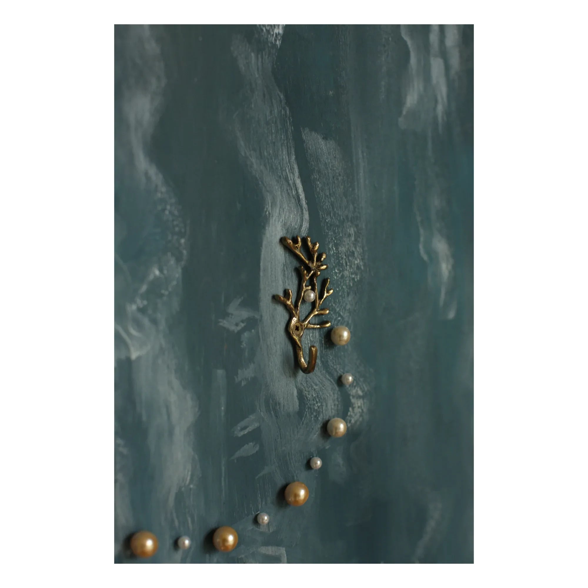 Doing Goods - Marie Cora Wandhaken aus recyceltem Messing - 2er-Set | Goldbraun