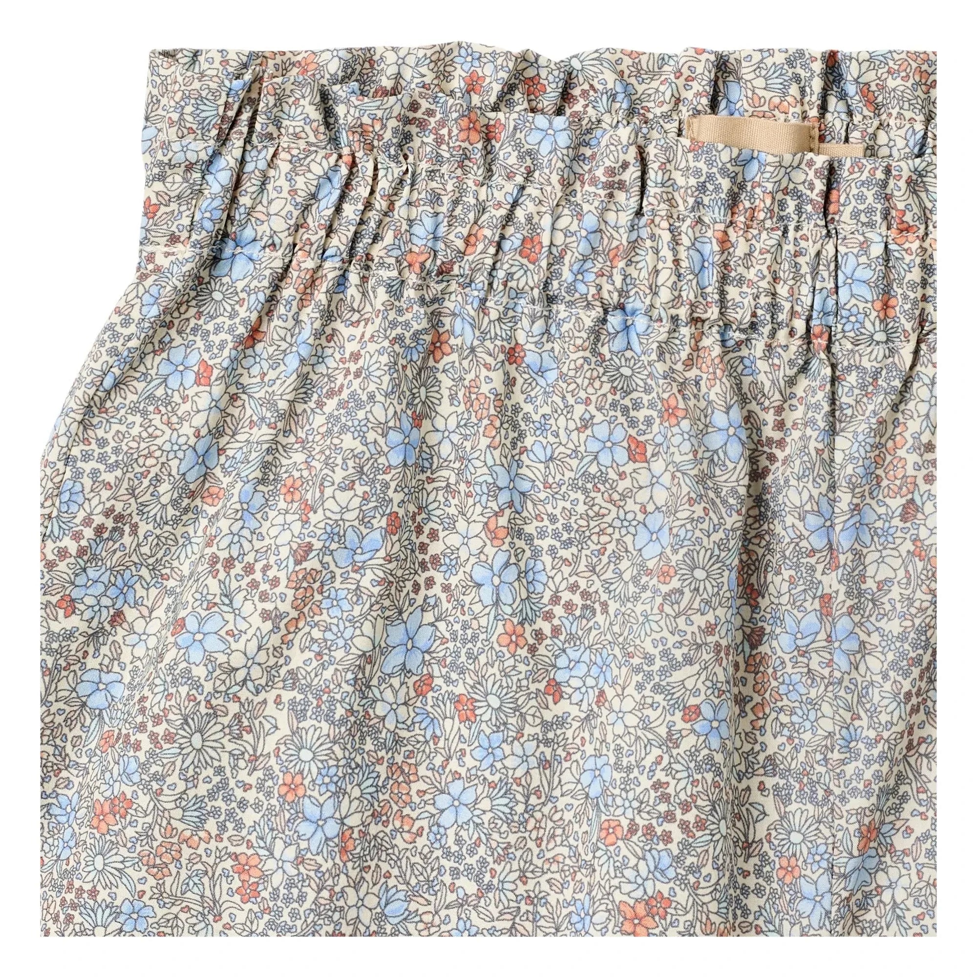 Wheat - Lace Silja Floral Organic Cotton Shorts | Light Blue
