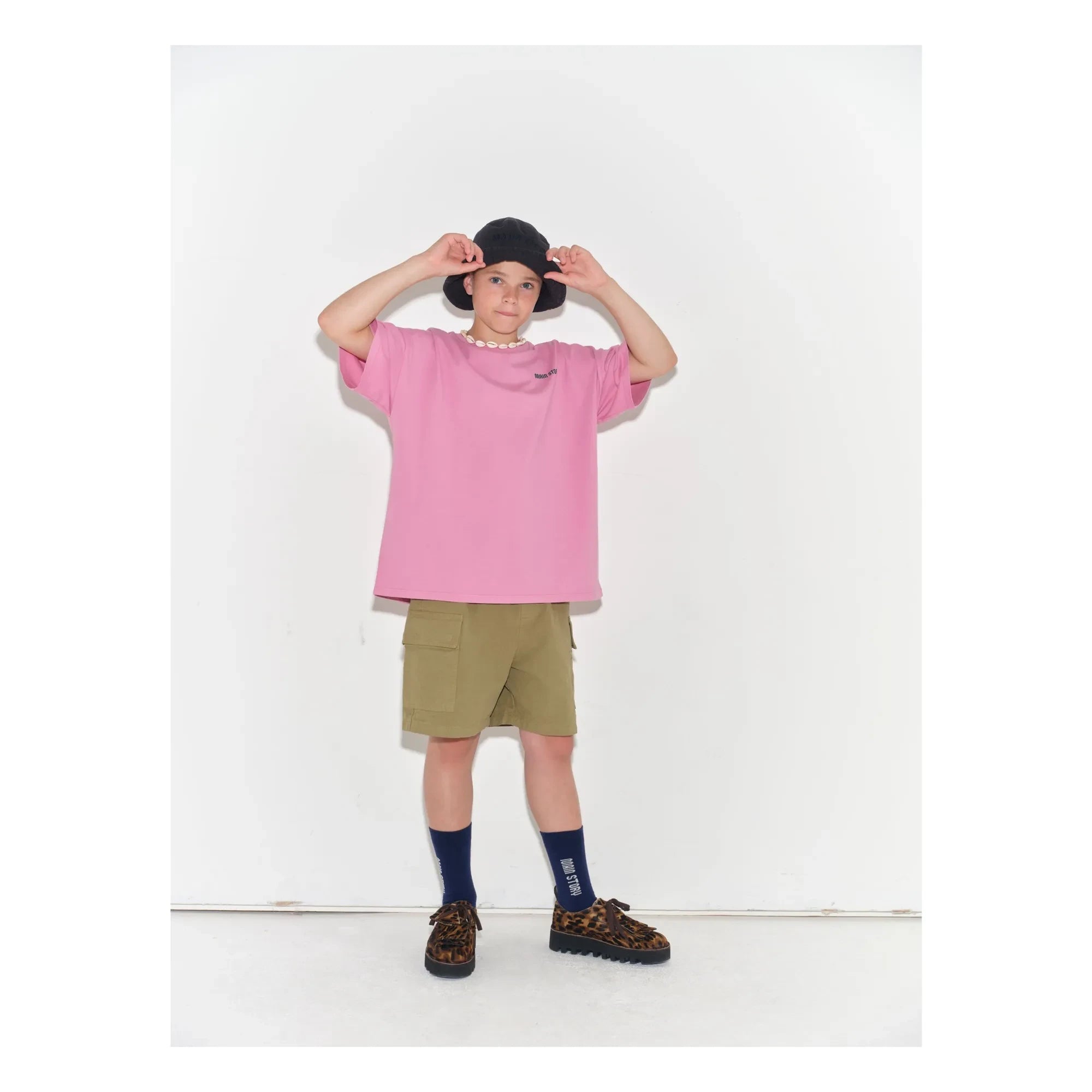 Main Story - Oversize organic cotton T-shirt | Pink
