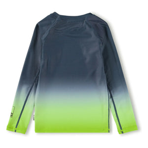 Molo - Neptune LS Anti-UV Gradient T-Shirt Recycled Fibers | Fluorescent Green