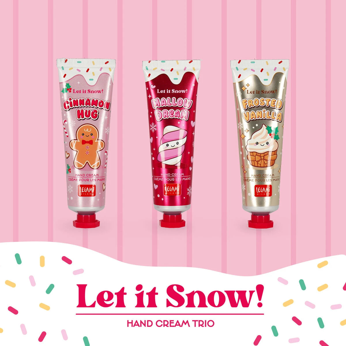 Legami - Set of Three Hand Creams - Let It Snow!