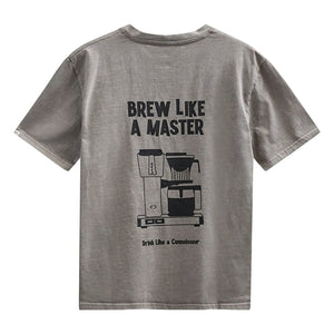 Anerkjendt - Akvillads Brewlikeamaster Tişört | Gri melanj