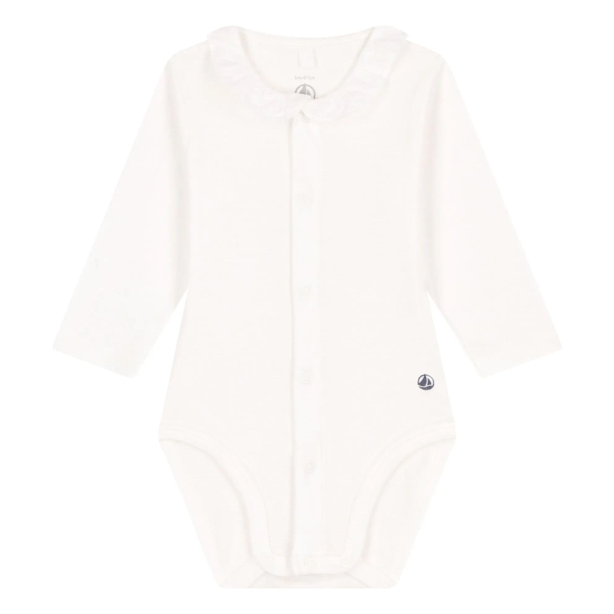 Petit Bateau - Beyaz Beden Yaka