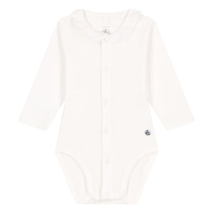 Petit Bateau - Beyaz Beden Yaka