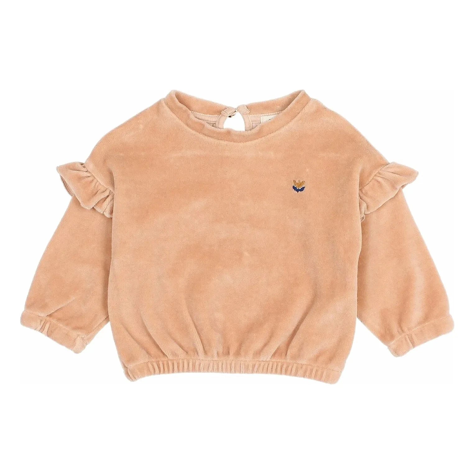 Búho - Organik Pamuk Kadife Sweatshirt | Pembe