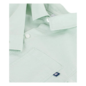 Petit Bateau - Salbei | Einfaches Leinenhemd