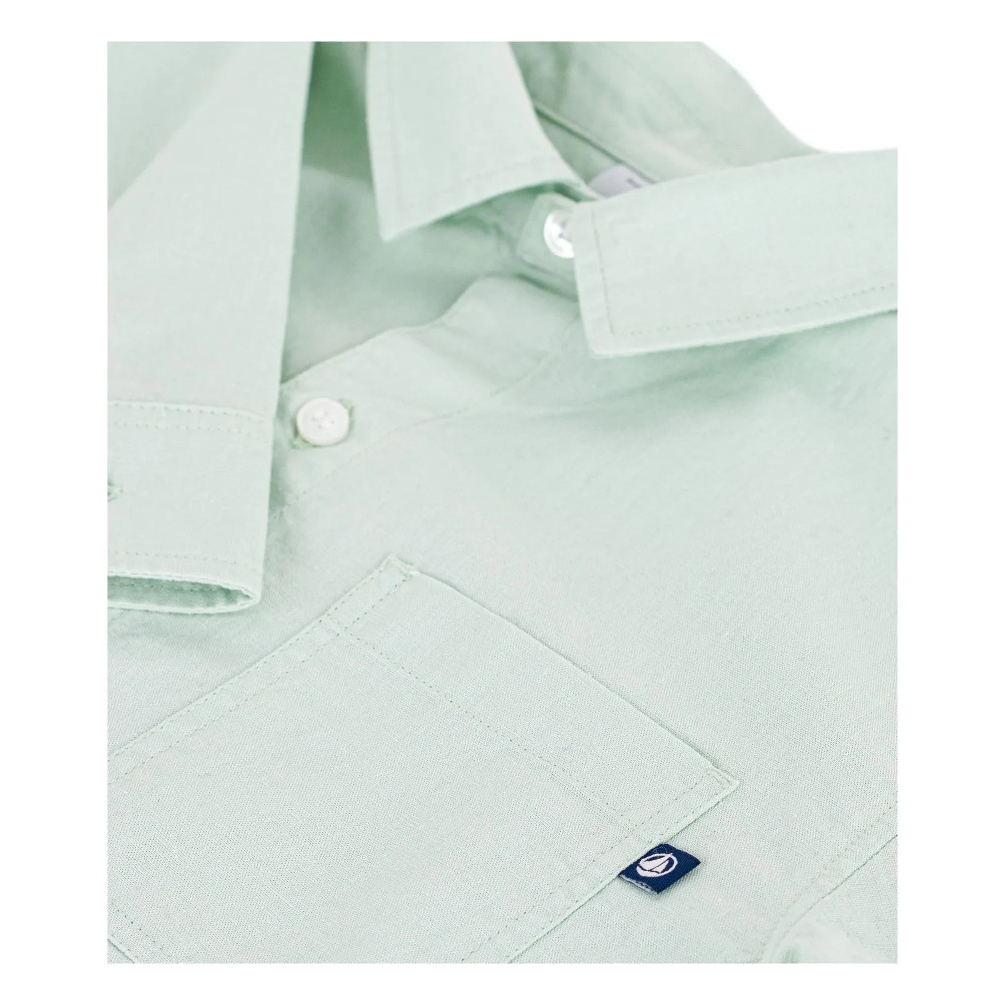 Petit Bateau - Salbei | Einfaches Leinenhemd