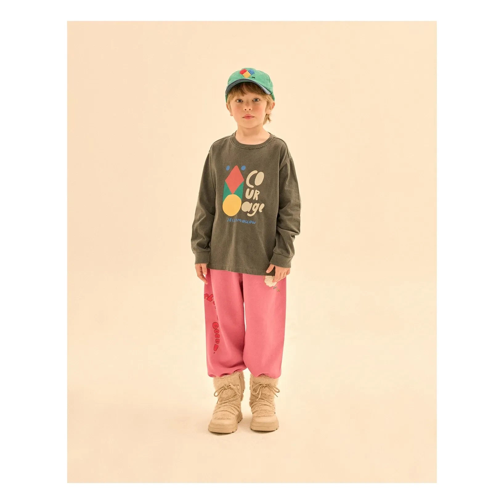 Jelly Mallow - "Courage" T-shirt | Charcoal Gray